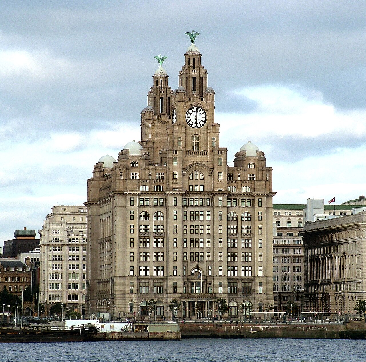 Royal Liver Building on the Liverpool waterfront, in the Smart Wave IT service area